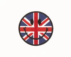 Union Jack Smiley Face Patch
