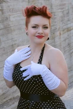 Long White Satin Gloves -Fusion Charm Shop IMG 8862copy