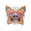 Butterfly Web Skull Patch