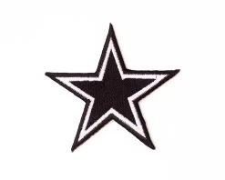 White Stripe Star Patch
