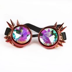 Spike Kaleidoscope Goggles – Red/Orange