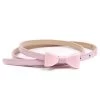 Thin Pink Bow Belt
