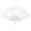 White & Gold Hand Fan