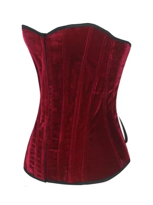Candace Red Velvet Corset 4 Candace Red Velvet Corset - Image 2