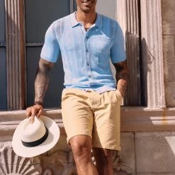 Sonny Collared Shirt – Pastel Blue -Fusion Charm Shop PJ0617S24 04 2XL 11