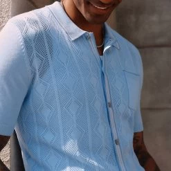 Sonny Collared Shirt – Pastel Blue -Fusion Charm Shop PJ0617S24 04 2XL 5