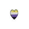 Non-Binary Heart Patch -Fusion Charm Shop Patch 5 LGBTQ Heart copy