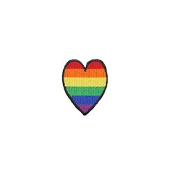 LGBTQ Rainbow Heart Patch