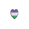 Genderqueer Heart Patch -Fusion Charm Shop Patch 8 LGBTQ Heart copy