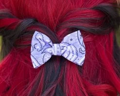 Purple Bandana Bow Clip