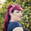 Red Bandana Bow Hair Tie -Fusion Charm Shop Red Bandana Bow Hair Tie 1 a10001100