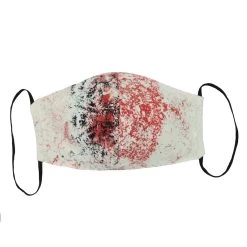 Face Mask – Cotton Splash Black/Red