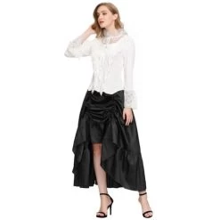 Victoria Ruffle Skirt – Black 19 Victoria Ruffle Skirt – Black -Fusion Charm Shop SL000131 1 L 21