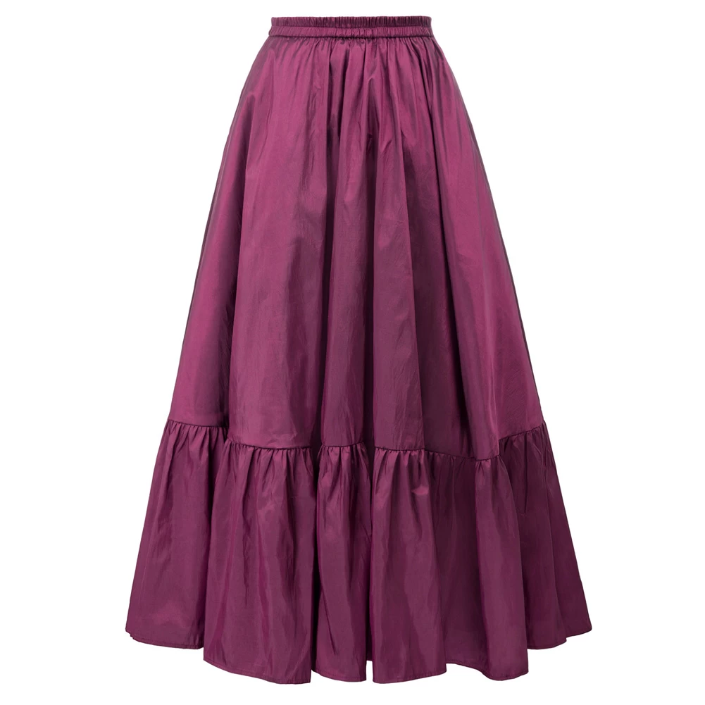 Victoria Ruffle Skirt – Purple 6 Victoria Ruffle Skirt – Purple - Image 4
