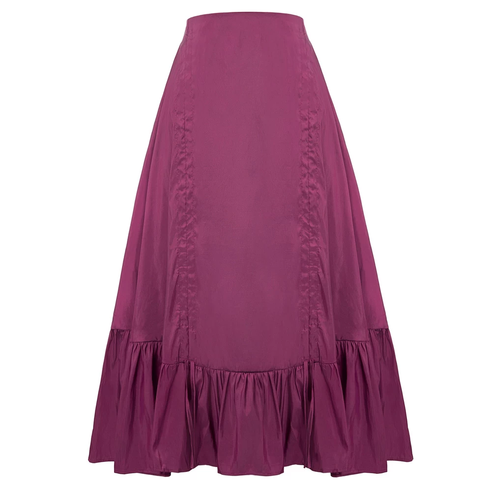 Victoria Ruffle Skirt – Purple 5 Victoria Ruffle Skirt – Purple - Image 3
