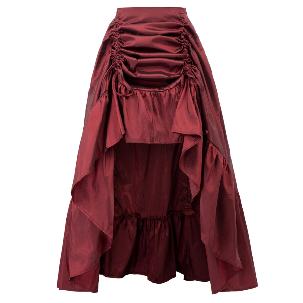Victoria Ruffle Skirt – Red 3 Victoria Ruffle Skirt – Red
