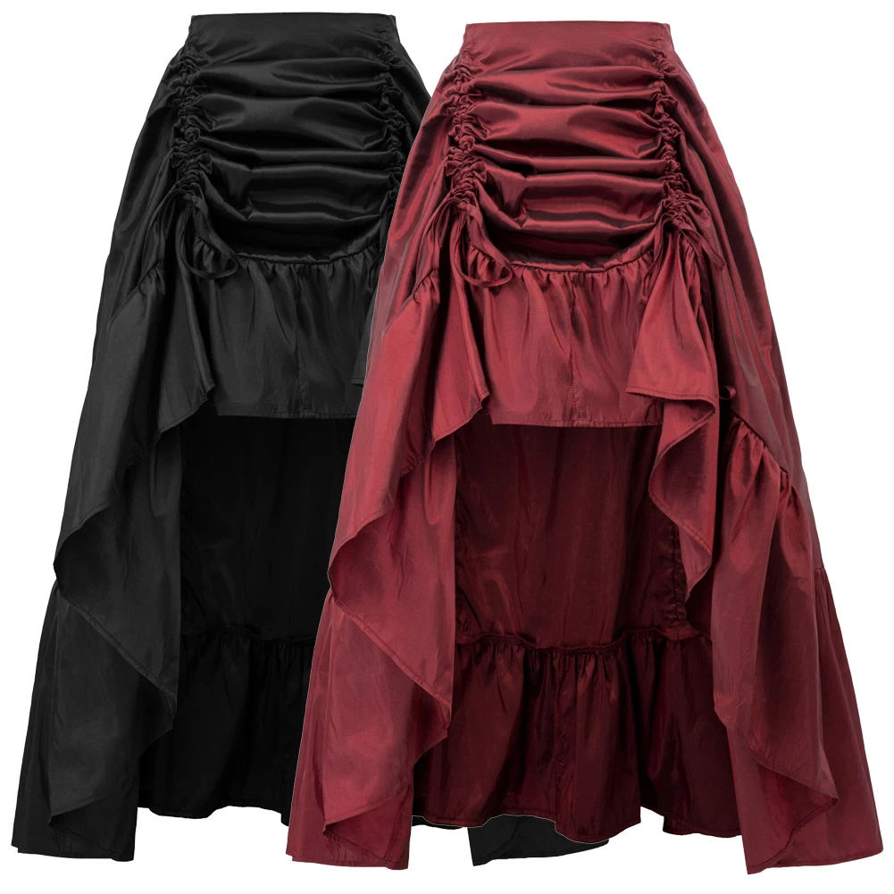 Victoria Ruffle Skirt – Red 6 Victoria Ruffle Skirt – Red - Image 4
