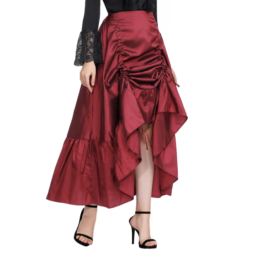 Victoria Ruffle Skirt – Red 4 Victoria Ruffle Skirt – Red - Image 2