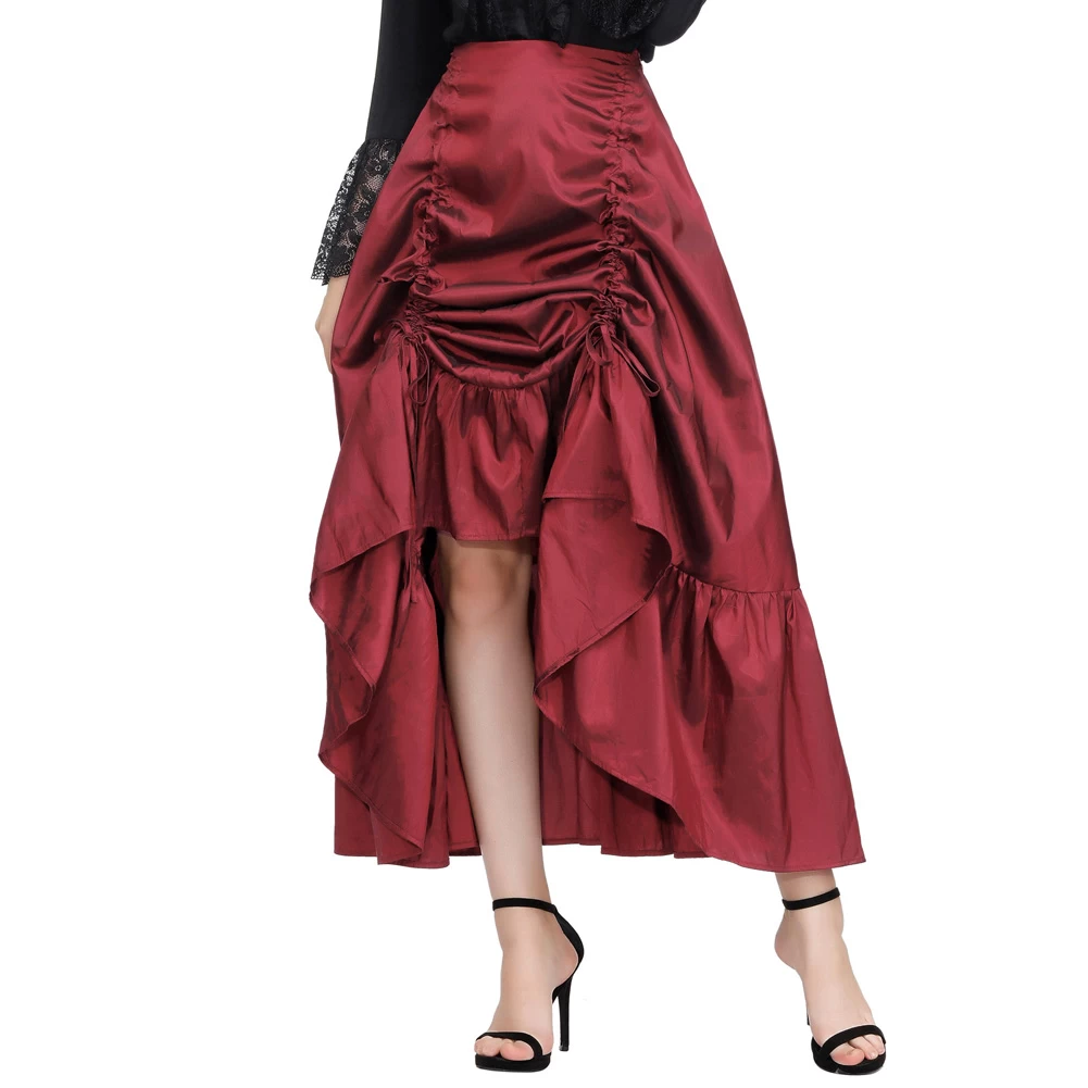 Victoria Ruffle Skirt – Red 5 Victoria Ruffle Skirt – Red - Image 3