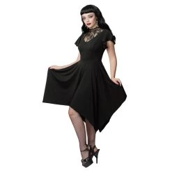 Victoria Lace Neck Dress