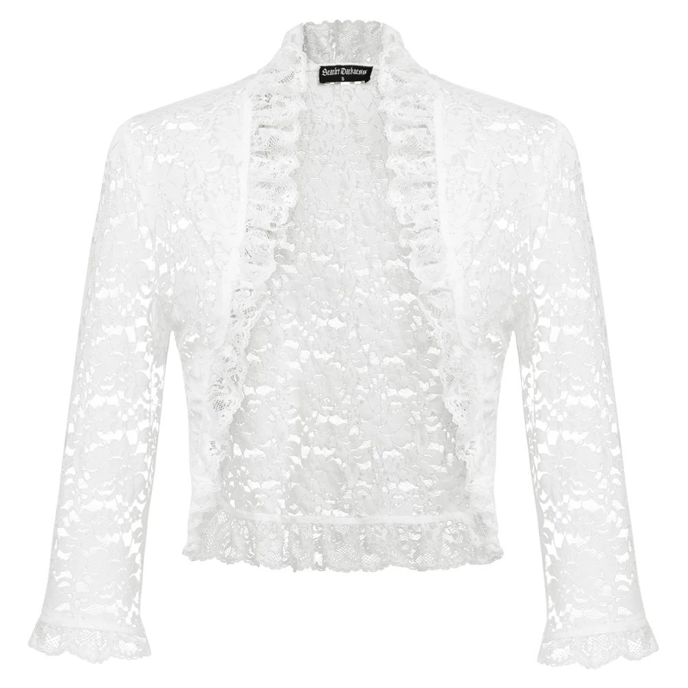 Victoria White Lace Bolero 3 Victoria White Lace Bolero