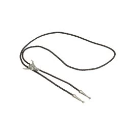 Bolo Tie With Western Cow/Steer Skull – Silver