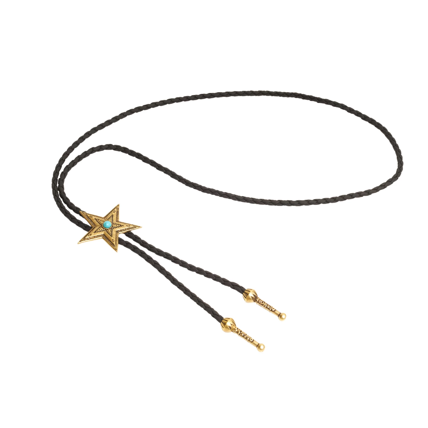 Bolo Tie With Western Star – Gold 3 Bolo Tie With Western Star – Gold