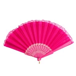 Dark Pink Hand Fan