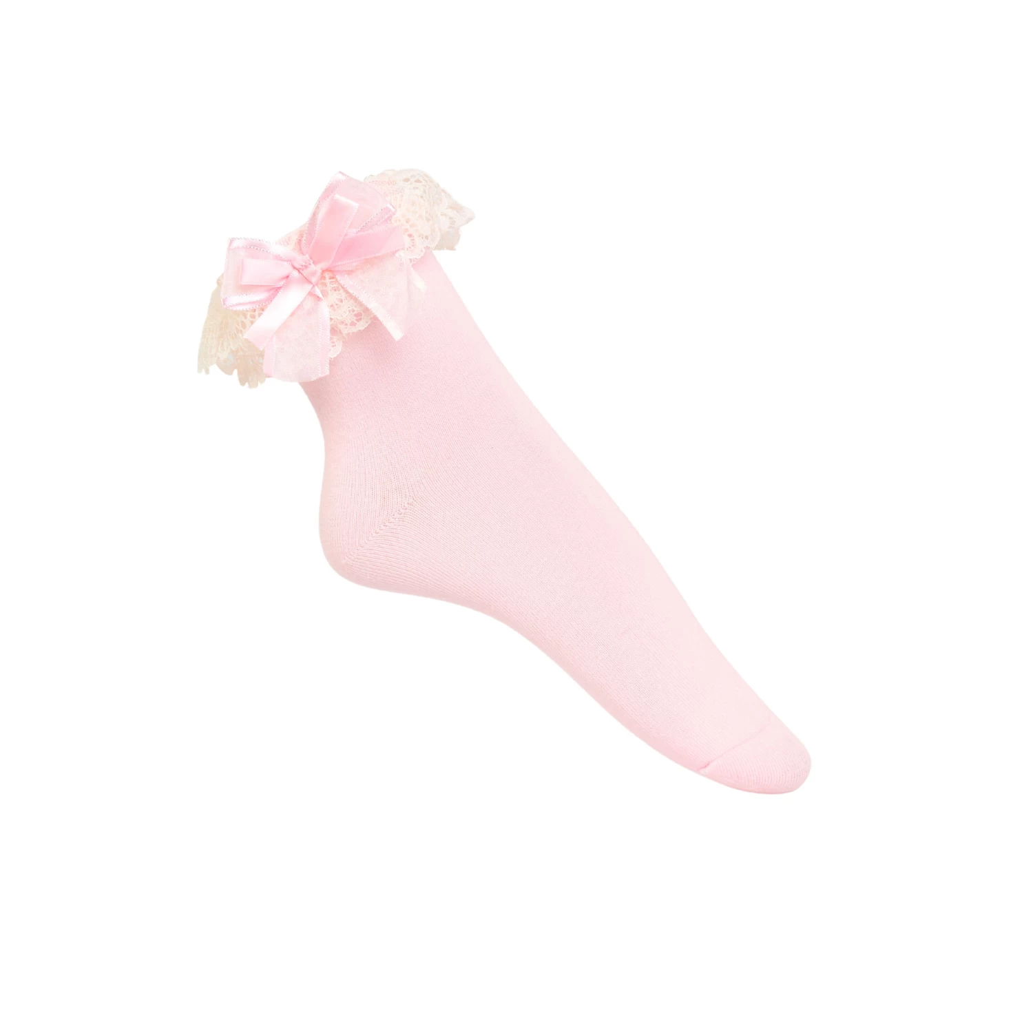 Lila Bow Bobby Socks – Pink 3 Lila Bow Bobby Socks – Pink