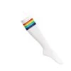 Pride Knee High Socks – White With Rainbow LGBTQ Stripe -Fusion Charm Shop SPP Cybershop 51