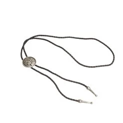 Bolo Tie With Western Deer – Silver