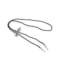 Bolo Tie With Western Eagle – Silver