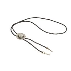 Bolo Tie With Western Cowboy Hat – Silver