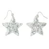 Earrings – Silver Glitter Stars 2 Earrings – Silver Glitter Stars -Fusion Charm Shop SPP Cybershop April 22