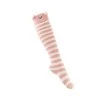Furry Face Pastel Pink And White Stripe Socks -Fusion Charm Shop SPP Cybershop April 22 scaled 1