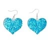Earrings – Teal Glitter Love Hearts 1 Earrings – Teal Glitter Love Hearts -Fusion Charm Shop SPP Cybershop April 26