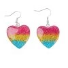 Earrings – Pansexual Flag Glitter Love Hearts -Fusion Charm Shop SPP Cybershop April 28