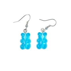 Earrings – Blue Gumibears