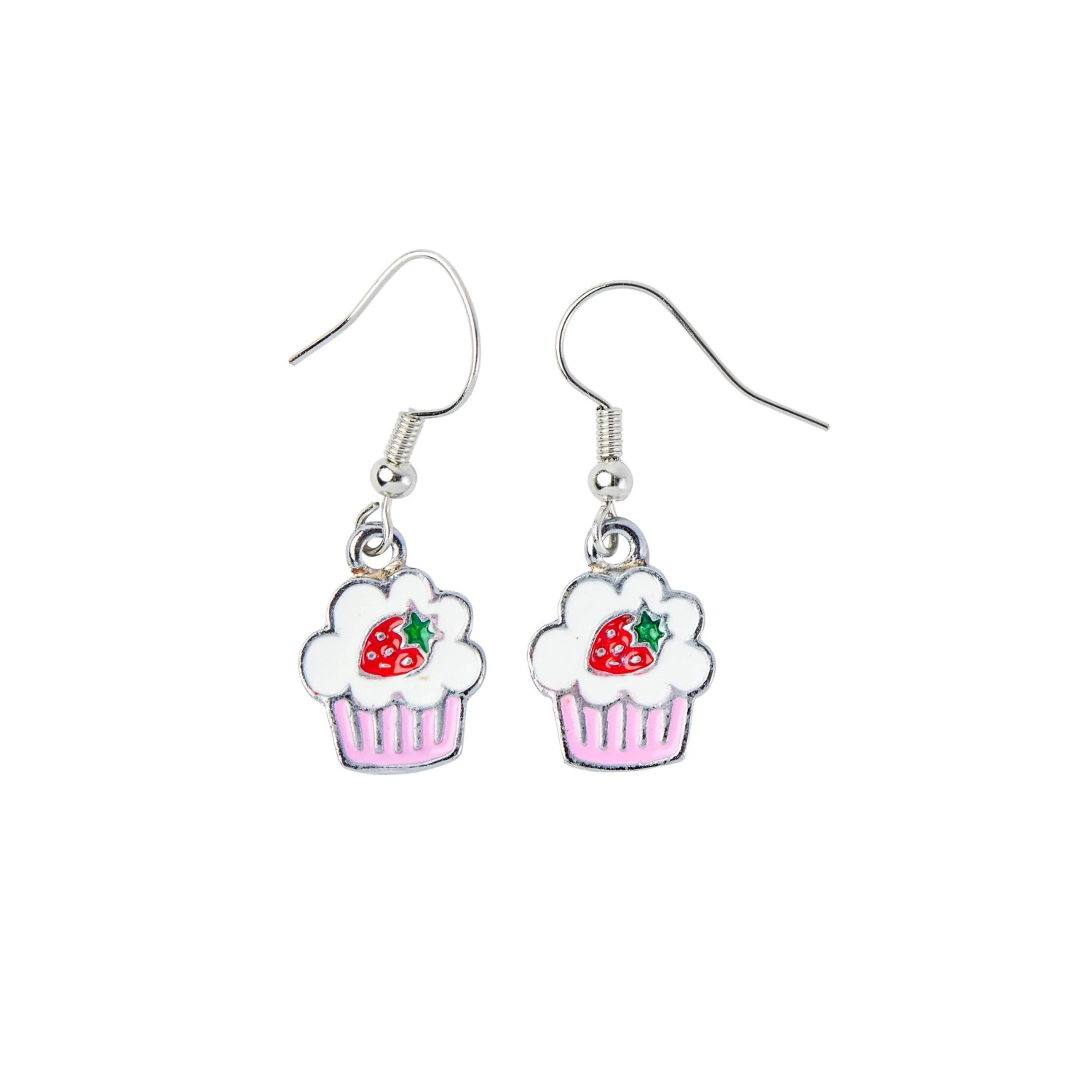 Earrings – Cute Strawberry Cupcakes 3 Earrings – Cute Strawberry Cupcakes