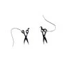 Earrings – Black Scissors -Fusion Charm Shop SPP Cybershop April 42