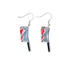 Bloody Cleaver Earrings