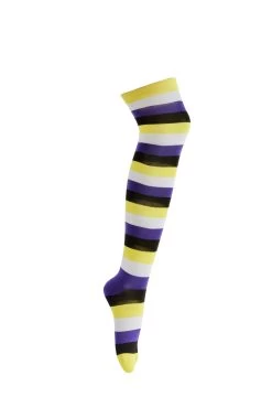 Non-Binary Pride Over The Knee Socks
