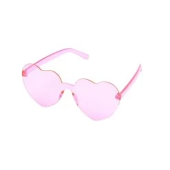 Light Pink Love Heart Glasses