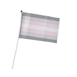 Demigirl Pride Hand Flag – Small