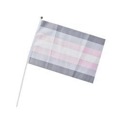 Demigirl Pride Hand Flag – Medium