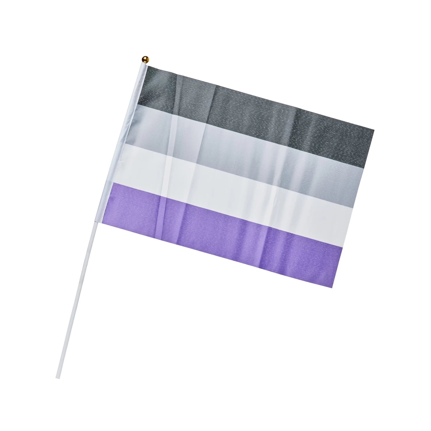 Asexual Pride Hand Flag – Medium 3 Asexual Pride Hand Flag – Medium