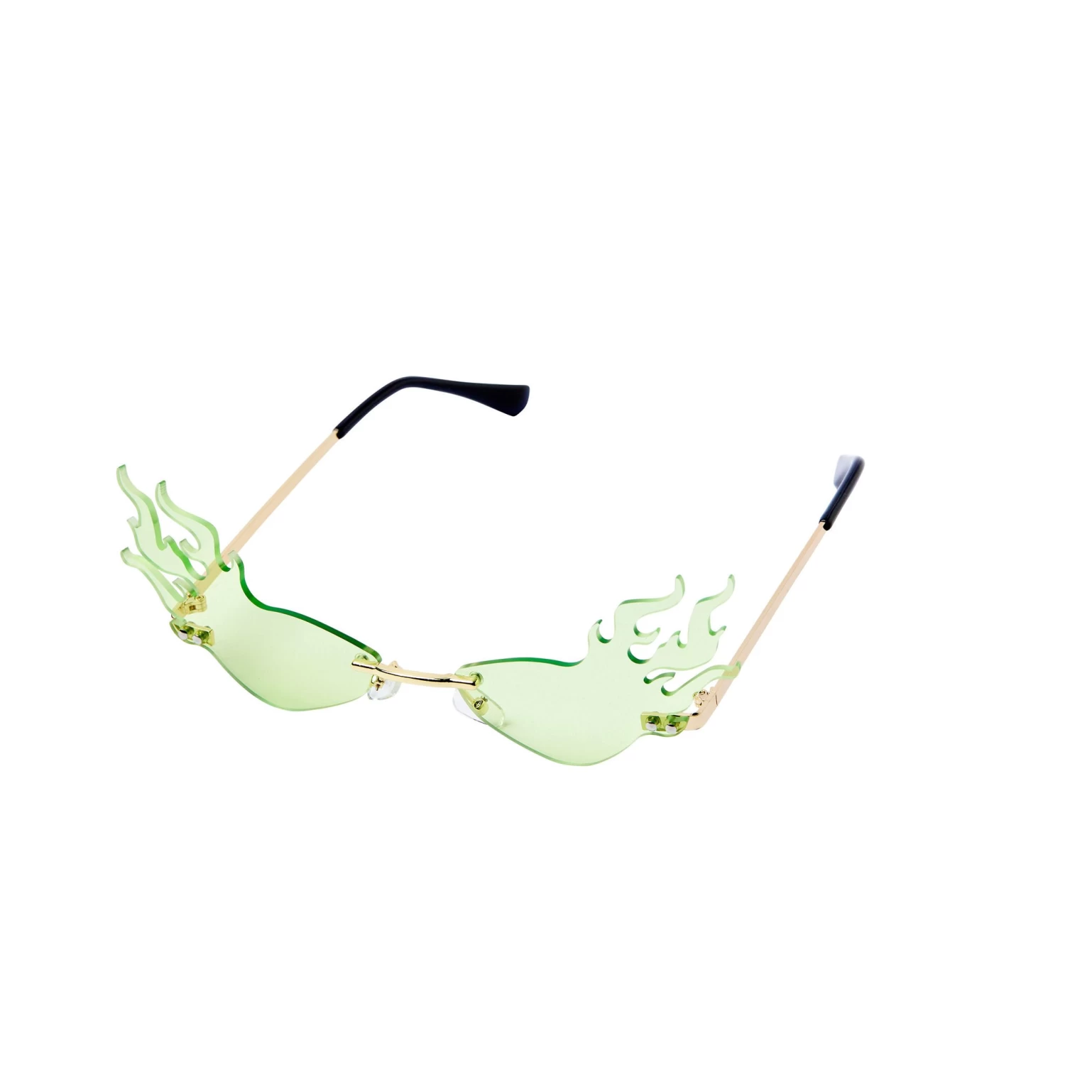 Green Flaming Glasses 3 Green Flaming Glasses