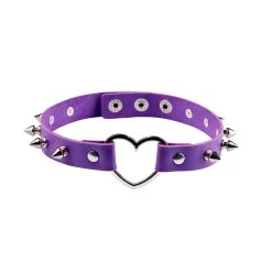 Heart Choker – Purple Spike