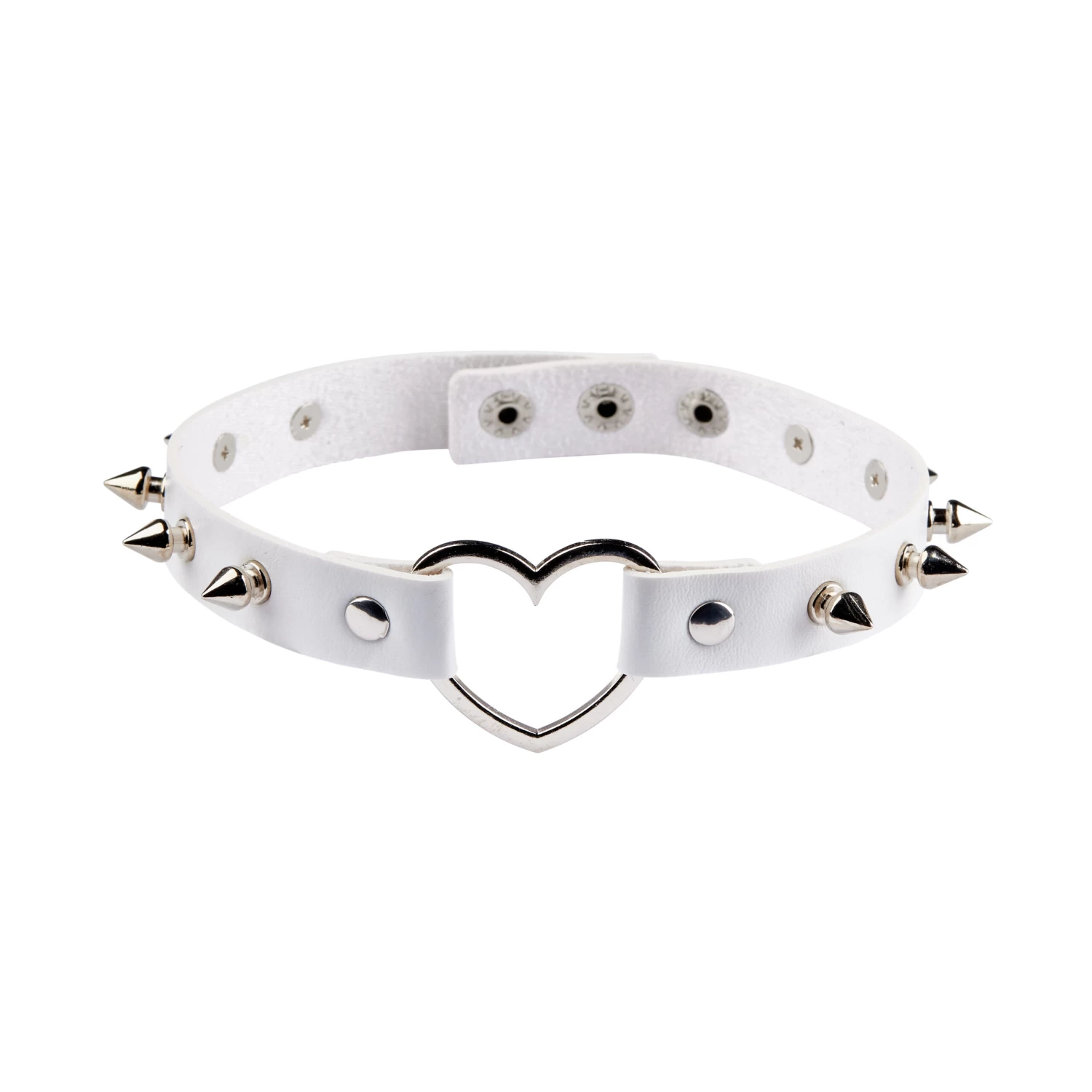 Heart Choker – White Spikes 3 Heart Choker – White Spikes