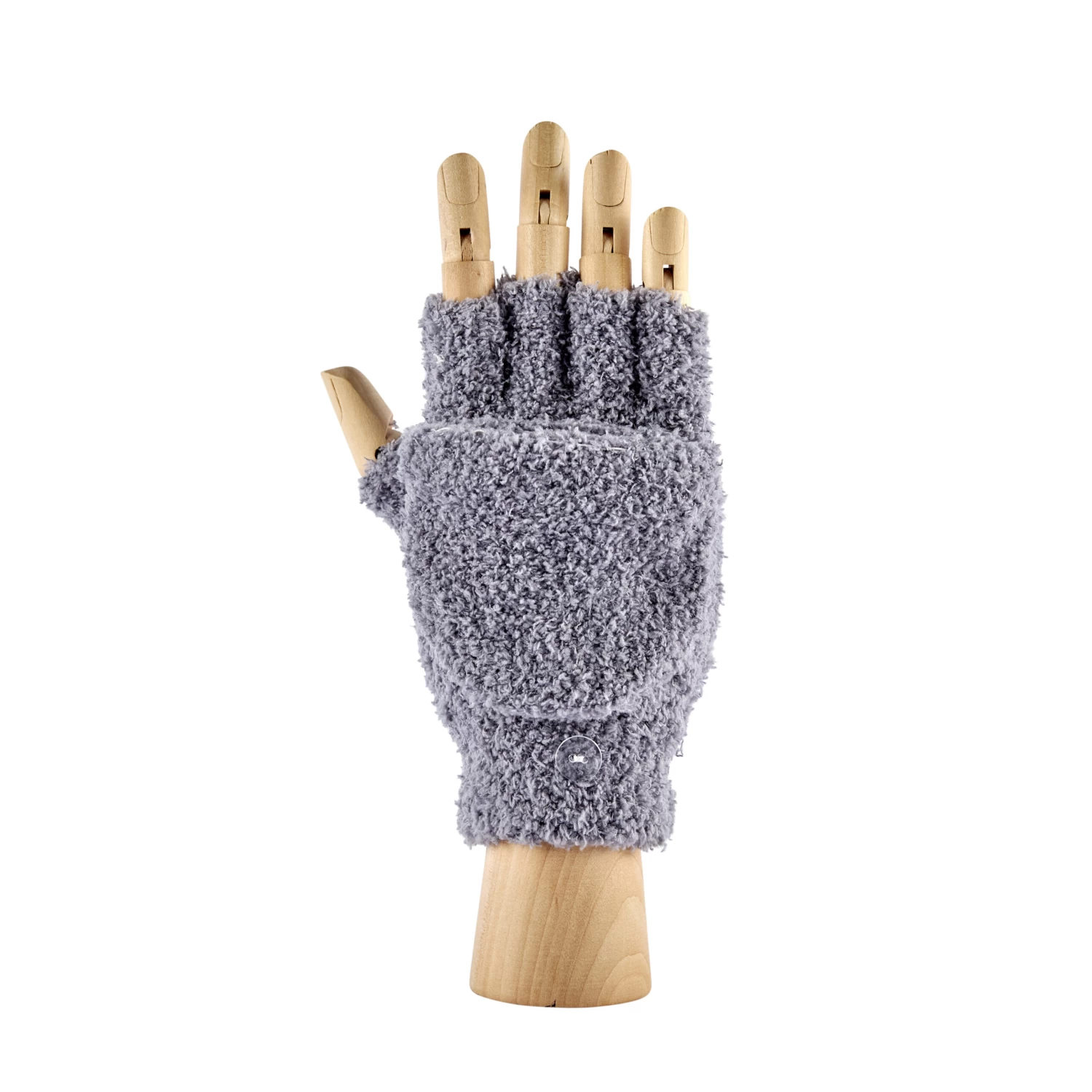 Plain Grey Fingerless Gloves 3 Plain Grey Fingerless Gloves